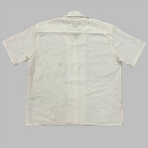 mens shirt made from white vintage tablelcoth